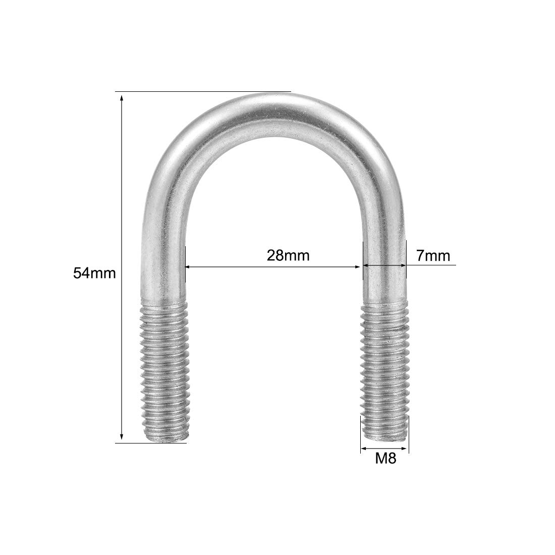 High Strength Din For Elevator Stainless Steel U Shaped Bolt