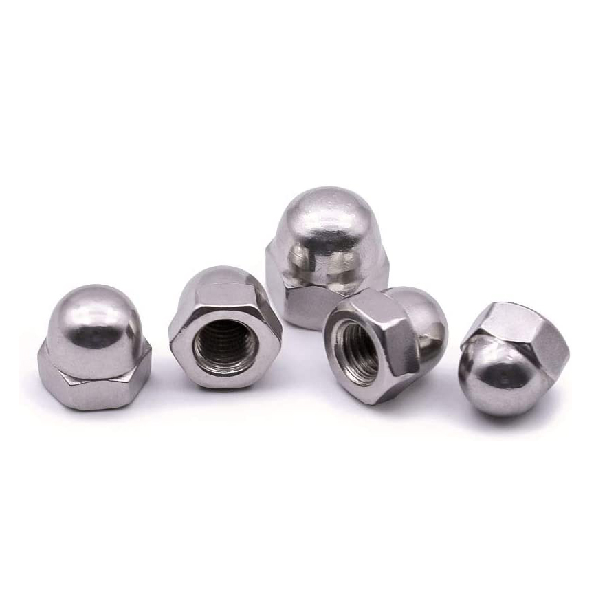 Hex Acorn Nut 304 Stainless Steel Hexagon Semicircle Cap Cover Nuts