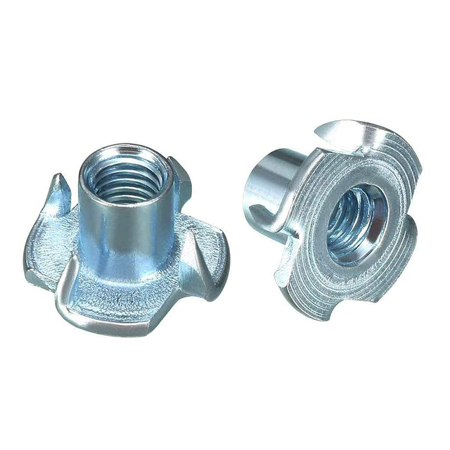 Din1624 4 Pronged Zinc Plated Carbon Steel T-Nuts Tee Nut