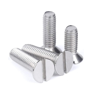 A2 Stainless Steel Slotted Flat Head Machine Screws
