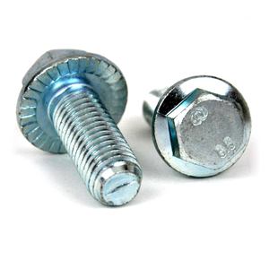 Carbon Steel Q195 235 Material Full Thread Hex Head Flange Bolt Zinc Plated