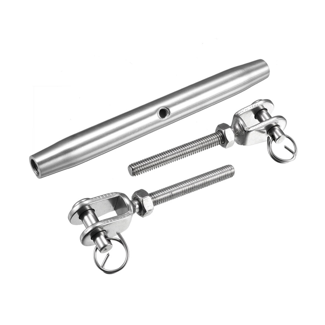 Market Price M16 M20 M24 Stainless Steel Open Body Turnbuckle With Eye and Hook Cable Railing Tensioner