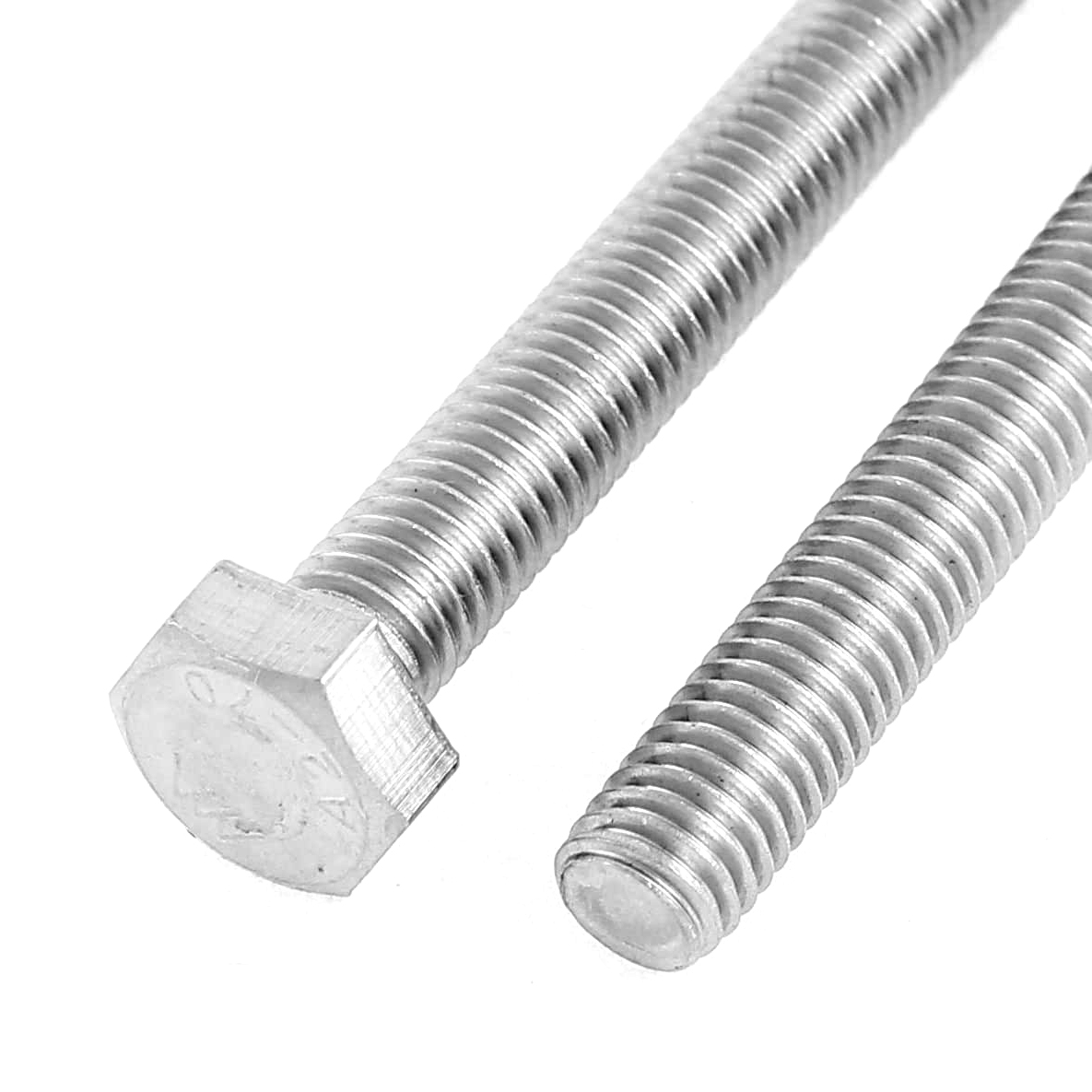 18-8 Stainless Steel Hex Bolt Plain Finish Hex Head External