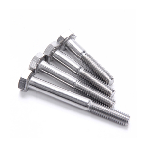 Din931 Hex Head Bolt Half Thread Carbon Steel Stainless Steel Zinc Plated Black Oxide