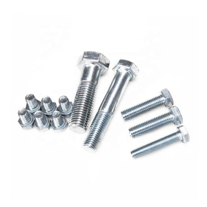 A307 Grade A Carbon Steel Blue White UNC Threads Zinc Plated Hex Bolt Din933