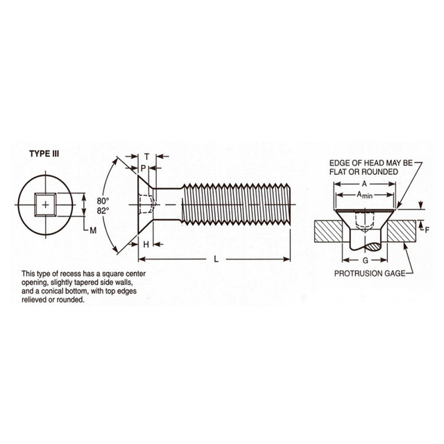  Flat Head Coarse Thread Machine Screw Square Drive Stainless Steel