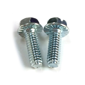 Combo (Phillips/Slotted) Hex Head Flange Bolt Low Carbon Steel Zinc Plated