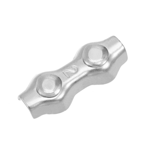 304 Stainless Steel Duplex Wire Rope Clip Cable Clamps for Wire Cables