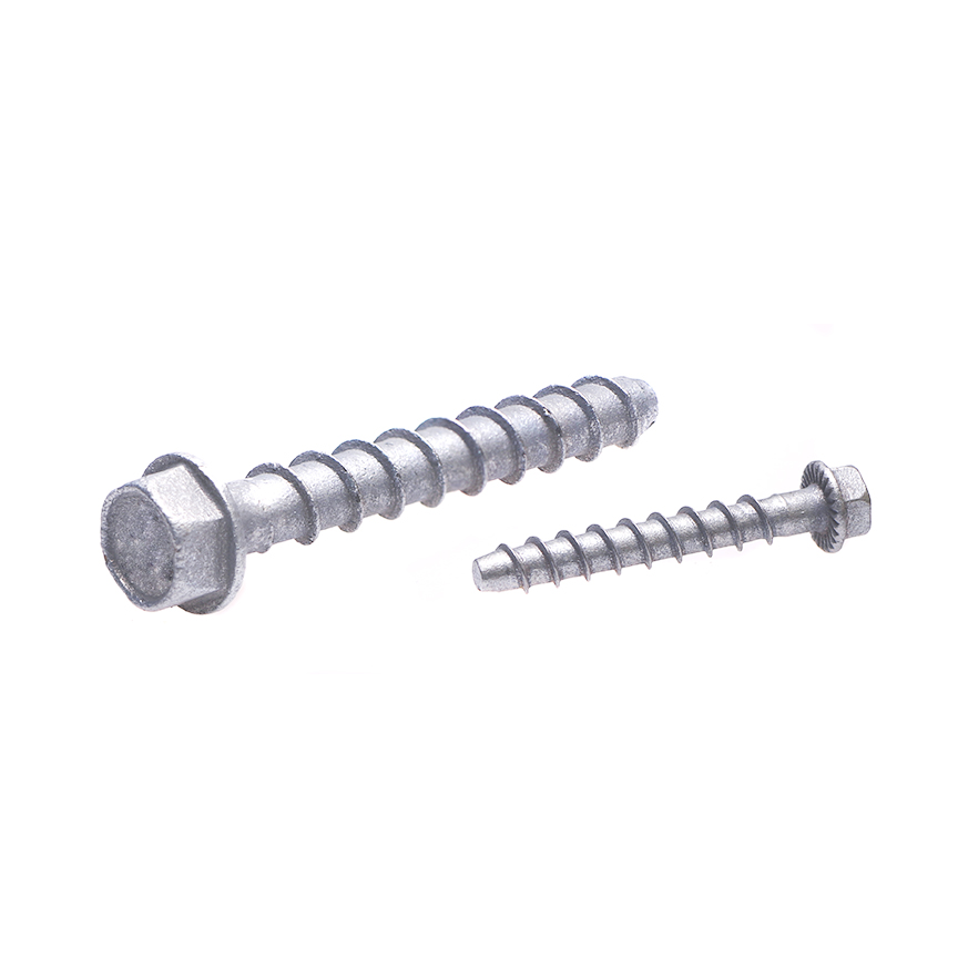 Manufacturing hex flange concrete screw anchor stainless steel screws ...