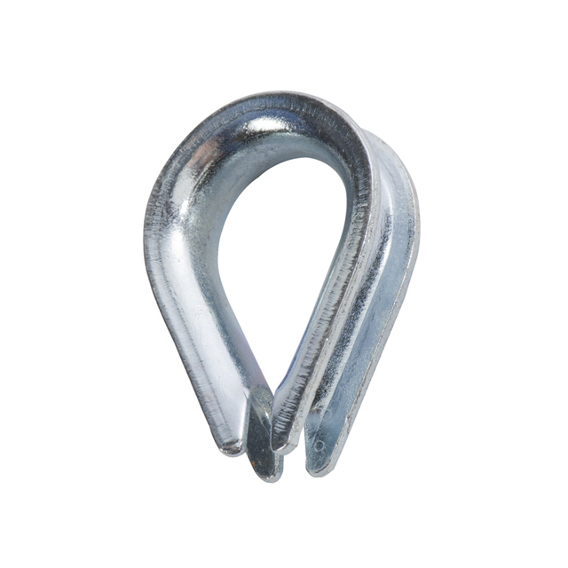  Din 6899 Rigging supply white Galvanized Wire Rope Thimble 