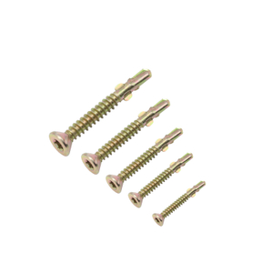 Yellow Zinc Plated Torx Drive Flat Countersunk Head Tek Screw Self-Drilling Screw with Wings