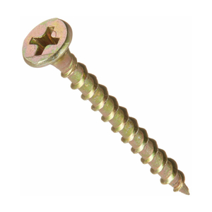 Fine Thread Yellow Zinc Drywall Screw Phillips Bugle Head Carbon Steel