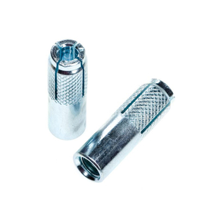 Premium Zinc Plated Carbon Steel Concrete Knurled Drop in Anchors