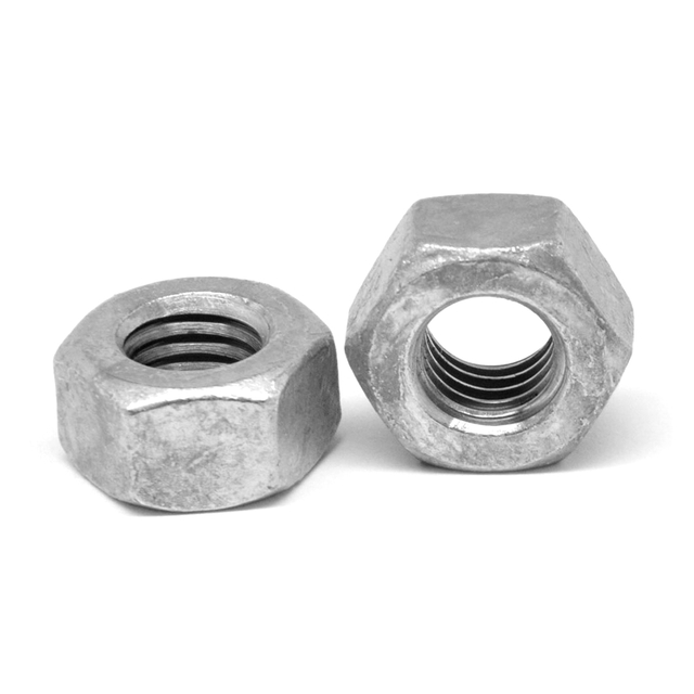 Hdg Coarse Thread A563 Grade A Heavy Hex Nut Low Carbon Steel Hot Dip Galvanized Chinese Manufacturer