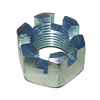 Carbon Steel Hex Flange Slotted Nut Din935 Zinc Plated