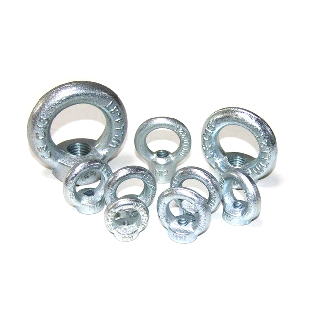 China Factory Cheap Price Lifting Eye Nut DIN 582 Steel C15E Galvanized