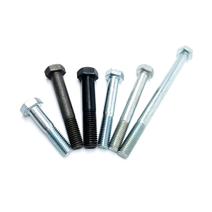 A307 Grade A Carbon Steel Blue White UNC Threads Zinc Plated Hex Bolt Din933