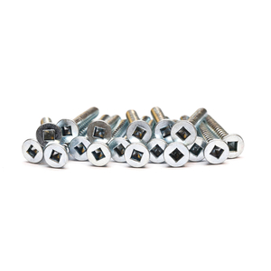 Coarse Thread Machine Screw Square Drive Flat Head Stainless Steel