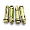 Hex Head Bolt Heavy Duty Shield Anchor Four-piece Yellow Zinc Plated 