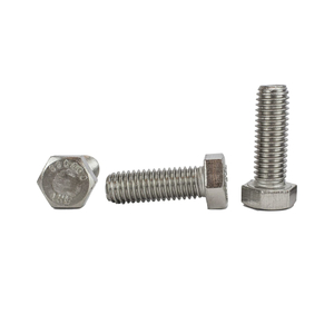 Din933 Hex Head Bolt Carbon Steel Stainless Steel Black Oxide Zinc Plated