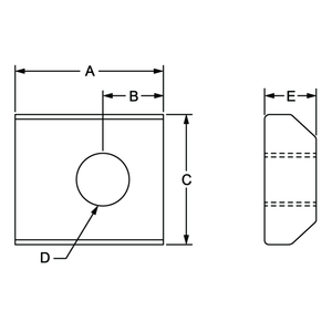  T-Nut Sliding Nut T-Slot Nut T Block Square Nuts T-Track Sliding Hammer Nut