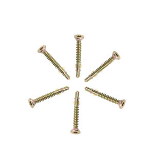 Yellow Zinc Plated Torx Drive Flat Countersunk Head Tek Screw Self-Drilling Screw with Wings