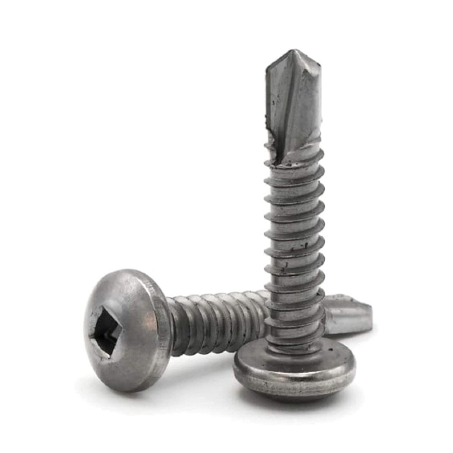 Square Drive Pan Head Self Drilling Screws 410 Stainless Steel Sds TEK Screw Sheet Metal Screws