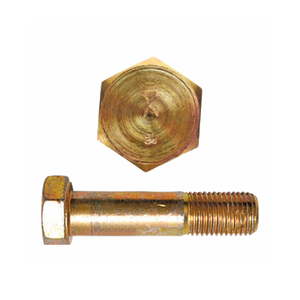 HEX HEAD CAP SCREWS BOLTS UNC COARSE THREAD GRADE 8 STEEL YELLOW ZINC Din931 Half Thread