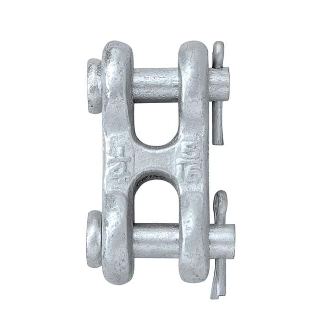 G-70 5/16" H Type Forged Double Clevis Links TWIN CLEVIS LINK GRADE 70 Zinc Plated For Chain