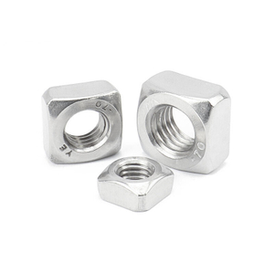 China Metric Thread Galvanized Square Nut Zinc Plated Din557