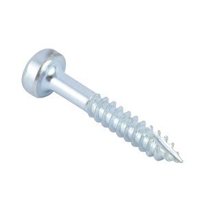Square Drive Zinc Plated Coarse Thread Pan Head Pocket Hole Screws