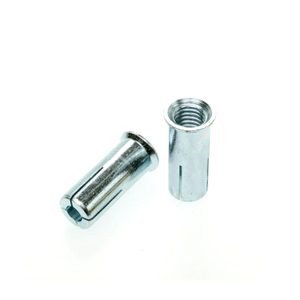 Fastener M6-M24 Galvanized Carbon Steel Anchor Bolt Knurled Drop in Anchor
