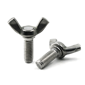 DIN316 Zinc Plated stainless Steel Butterfly Head Thumb Wing Bolt
