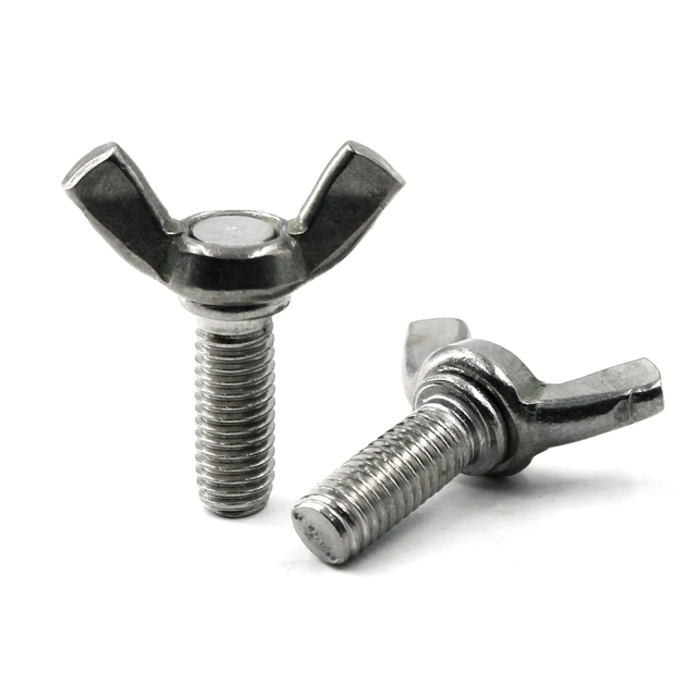 DIN316 Zinc Blue Plated stainless Steel Butterfly Head Thumb Wing Bolt