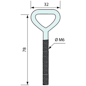 304 Stainless Steel Triangle Eye Bolts
