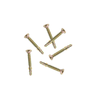 Yellow Zinc Plated Torx Drive Flat Countersunk Head Tek Screw Self-Drilling Screw with Wings