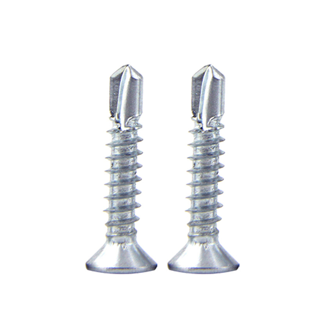 Zinc Plated Flat Head Phillips Drive csk flat head Self drilling screw DIN7504P