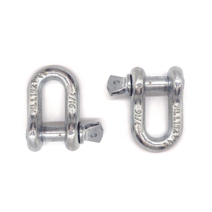 G210 US TYPE Screw Pin Galvanized Chain Shackle D Shackle MARINE Grade