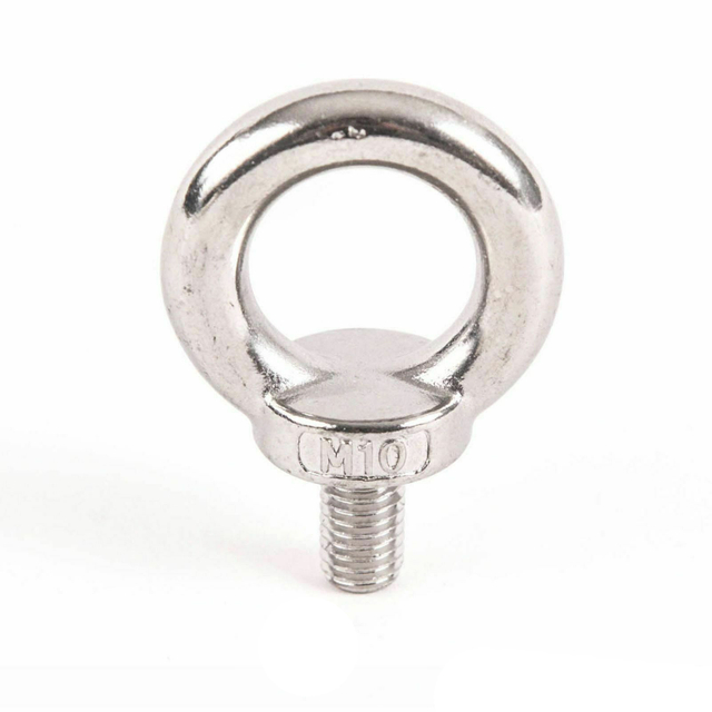Lifting Eye Bolt M10 x 18mm Male Thread 304 Stainless Steel for Hanging