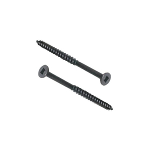 DIN Standard Robertson SQUARE DRIVE BLACK OXIDE PLATED Flat Head Wood Screws