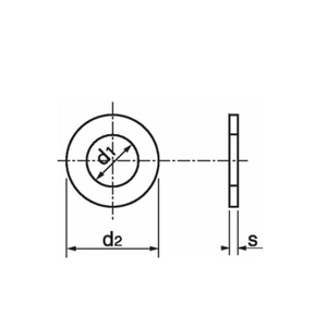 DIN125 Flat Washer Zinc Plated Steel Washer Made in China