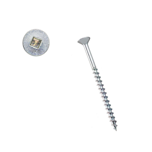 Zinc Plated Countersunk Flat Head Square Drive Chipboard Screws