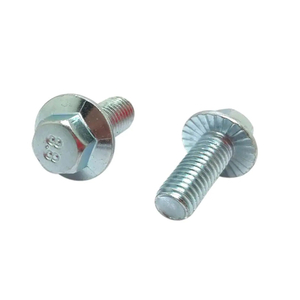 Coarse Thread Grade 8 Hex Flange Screw Alloy Steel Zinc Plated DIN6921