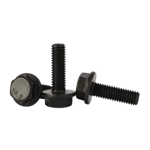 Metric Hardened Fine Thread Hex Head Flange Bolt DIN 6921 Class 10.9 Black Finish