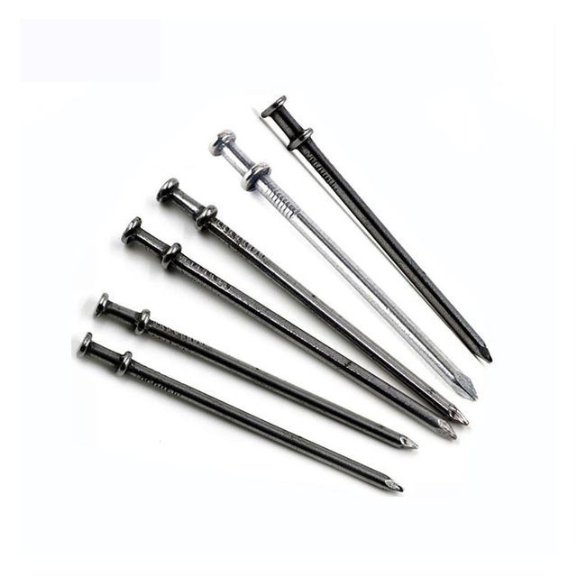 Full Round Head Duplex Nail Carbon Steel Zinc Plated Plain