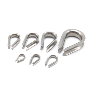 Stainless Steel 316 Wire Rope Thimble Marine Grade Cable Thimble Rigging Din6899