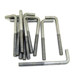 L-Shaped Hot Dipped Galvanized L Hook Anchor Bolts with Nut Washer