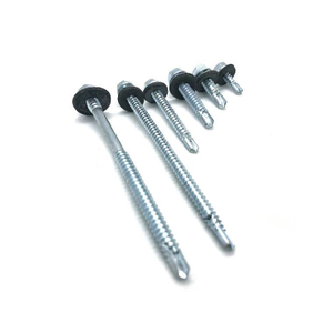 Hex Washer Head Self Drilling Screw with EPDM washer Made in China Zinc Plated