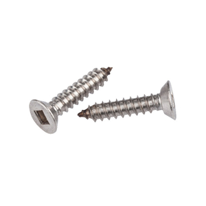 Square Drive Self Tapping Countersunk Screws DIN 7982C Stainless Steel 18-8 304