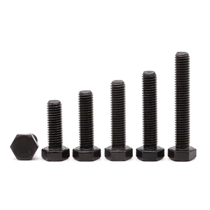 Hex Bolts 12.9 Grade Alloy Steel Black Oxide Finish Full Thread Coarse Thread UNC Hexagon Head Bolts
